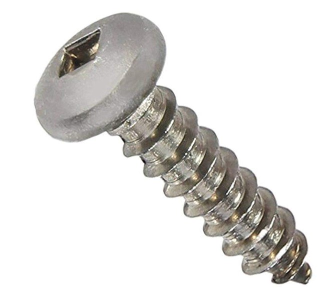 #10 X 1" SQUARE DRIVE PAN HEAD TAPPING SCREW TYPE-A 18-8 STAINLESS STEEL